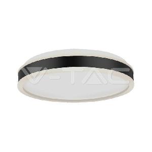 18W LED dizajnérske svetlo s okrúhlym čiernym povrchom 4000K Stmievateľné 1280lm VT-7779 (