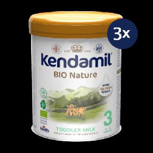 KENDAMIL BIO Nature batoľacie mlieko 3 800 g - balenie 3 ks