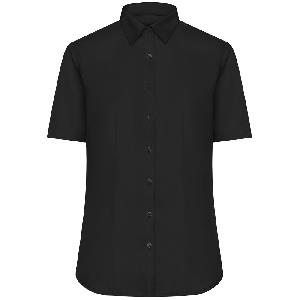 James & Nicholson Dámska košeľa s krátkym rukávom JN683 - Čierna | XL