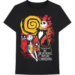 Disney tričko The Nightmare Before Christmas Ghosts Čierna S