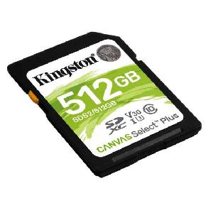 Kingston Canvas Select Plus 512GB SDXC Class 10 UHS-I U3 memóriakártya